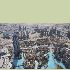 Otoczona nowoczesnymi budynkami 'stara' część miasta, zbudowana niedawno, według tradycyjnej architektury arabskiej.
