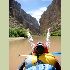 Po dwóch dniach podróży canoe w St. Elena Canyon widać już koniec kanionu!